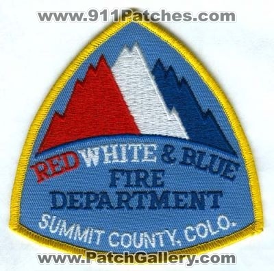 Red White and Blue Fire Department Patch (Colorado)
[b]Scan From: Our Collection[/b]

Keywords: summit county colo. & breckenridge