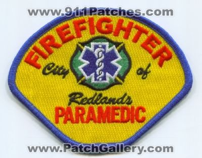 Redlands Fire Department FireFighter Paramedic (California)
Scan By: PatchGallery.com
Keywords: dept.