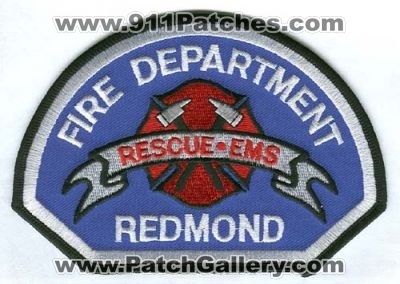 Redmond Fire Department Patch (Washington)
[b]Scan From: Our Collection[/b]
Keywords: washington rescue ems