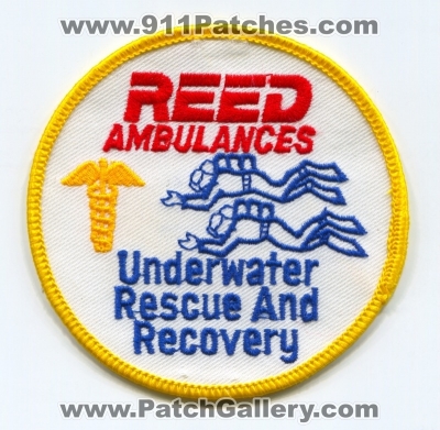 Reed Ambulance Underwater Rescue and Recovery Patch (Colorado) (Defunct)
[b]Scan From: Our Collection[/b]
Keywords: ems ambulances scuba diver