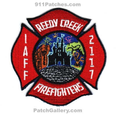 Reedy Creek Fire Department Firefighters IAFF Local 2117 Patch (Florida)
[b]Scan From: Our Collection[/b]
Keywords: dept. rcid r.c.i.d. improvement district dist. disney world mickey mouse disneys hollywood studios animal kingdom magic park epcot