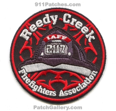 Reedy Creek Firefighters Association IAFF Local 2117 Patch (Florida)
[b]Scan From: Our Collection[/b]
Keywords: ffs assoc. assn. fire department dept. i.a.f.f. union