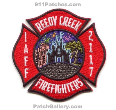 Reedy Creek Fire Department Firefighters IAFF Local 2117 Patch (Florida)
[b]Scan From: Our Collection[/b]
[b]Patch Made By: 911Patches.com[/b]
Keywords: dept. rcid r.c.i.d. improvement district dist. disney world mickey mouse disneys hollywood studios animal kingdom magic park epcot