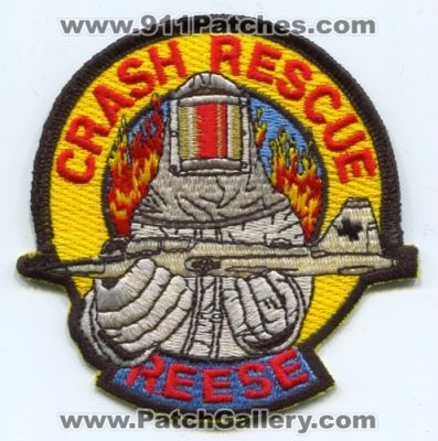 Reese Air Force Base AFB Crash Fire Rescue Department USAF Military Patch (Texas)
Scan By: PatchGallery.com
Keywords: a.f.b. c.f.r. u.s.a.f. dept. arff a.r.f.f. aircraft airport rescue firefighter firefighting
