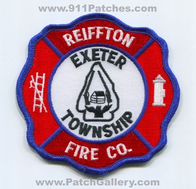 Reiffton Fire Company Exeter Township Patch (Pennsylvania)
Scan By: PatchGallery.com
Keywords: co. twp. department dept.