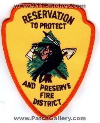 Reservation Fire District Department (California)
Thanks to Paul Howard for this scan. 
Keywords: dept.