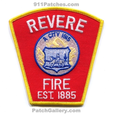 Revere Fire Department Patch (Massachusetts)
Scan By: PatchGallery.com
Keywords: dept. a city 1915 est. 1885
