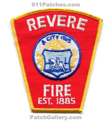 Revere Fire Department Patch (Massachusetts)
Scan By: PatchGallery.com
Keywords: a city 1915 est. 1885