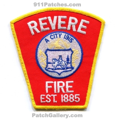 Revere Fire Department Patch (Massachusetts)
Scan By: PatchGallery.com
Keywords: dept. a city 1915 est. 1885
