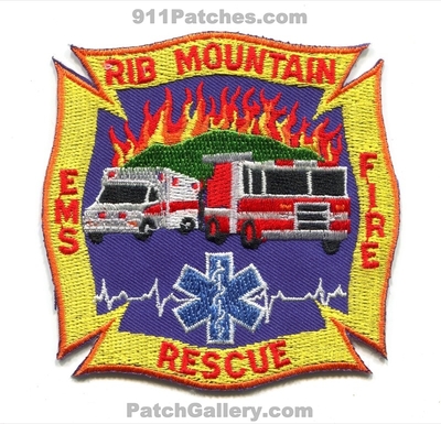 Rib Mountain Fire Rescue EMS Department Patch (Wisconsin)
Scan By: PatchGallery.com
Keywords: dept.