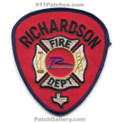 Richardson Fire Department Patch (Texas)
Scan By: PatchGallery.com
Keywords: dept.