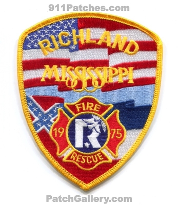 Richland Fire Rescue Department Patch (Mississippi)
Scan By: PatchGallery.com
Keywords: dept. 1975