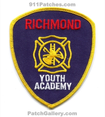 Richmond Fire Department Youth Academy Patch (California)
Scan By: PatchGallery.com
Keywords: dept.