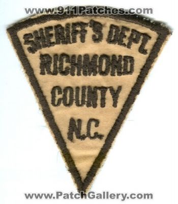 Richmond County Sheriff's Department (North Carolina)
Scan By: PatchGallery.com
Keywords: sheriffs dept. n.c.