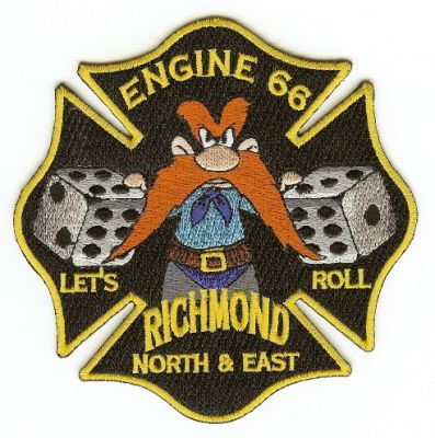 Richmond Fire Engine 66
Thanks to PaulsFirePatches.com for this scan.
Keywords: california