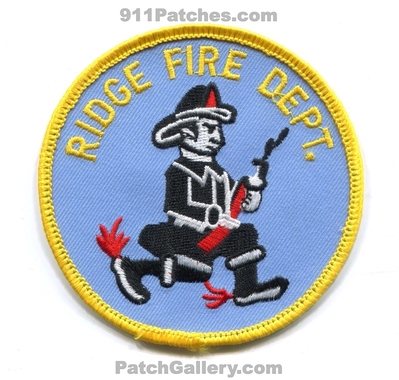 Ridge Fire Department Patch (New York)
Scan By: PatchGallery.com
Keywords: dept.