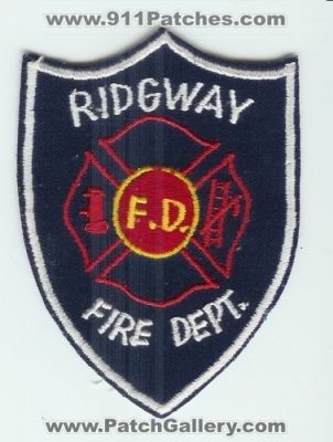 Ridgway Fire Department (Colorado)
Thanks to Jack Bol for this scan.
Keywords: dept. f.d. fd
