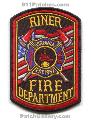 Riner Fire Department Patch (Virginia)
Scan By: PatchGallery.com
Keywords: dept. est. 1957