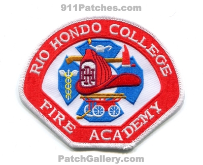 Rio Hondo College Fire Academy Patch (California)
Scan By: PatchGallery.com
Keywords: school department dept.