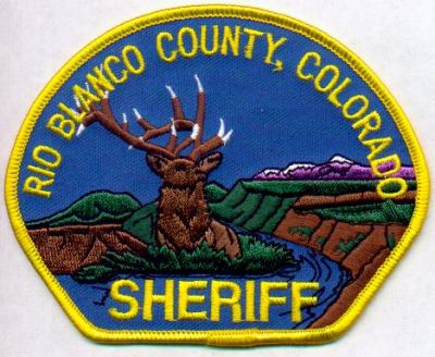 Rio Blanco County Sheriff
Thanks to EmblemAndPatchSales.com for this scan.
Keywords: colorado