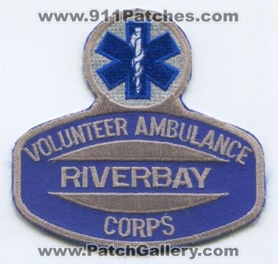 Riverbay Volunteer Ambulance Corps Patch (New York)
Scan By: PatchGallery.com
Keywords: vol. ems