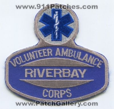 Riverbay Volunteer Ambulance Corps Patch (New York)
Scan By: PatchGallery.com
Keywords: vol. ems