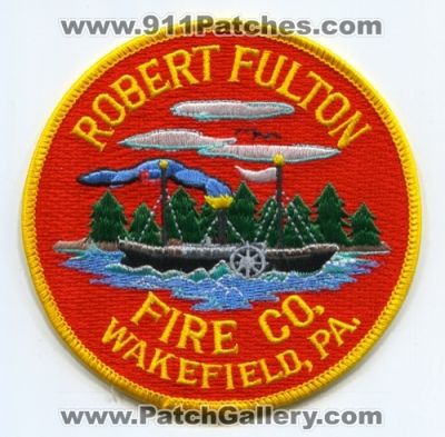 Robert Fulton Fire Company Patch (Pennsylvania)
Scan By: PatchGallery.com
Keywords: co. wakefield pa. department dept.