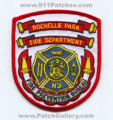 Rochelle Park Fire Department Fire Prevention Bureau Patch (New Jersey)
Scan By: PatchGallery.com
Keywords: dept. nj