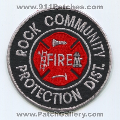 Rock Community Fire Protection District Patch (Missouri)
Scan By: PatchGallery.com
Keywords: comm. prot. dist. department dept.