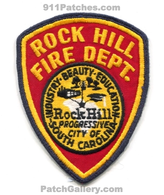 Rock Hill Fire Department Patch (South Carolina)
Scan By: PatchGallery.com
Keywords: dept. progressive city of industry beauty education