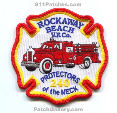 Rockaway Beach Volunteer Fire Company 240 Patch (Maryland)
Scan By: PatchGallery.com
Keywords: vol. co. vfco v.f.co. station department dept. protectors of the neck