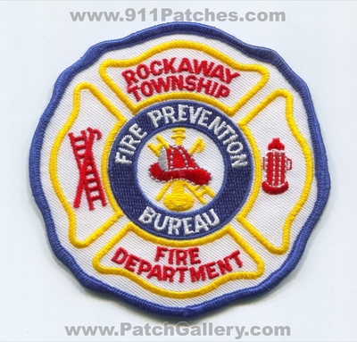 Rockaway Township Fire Department Fire Prevention Bureau Patch (New Jersey)
Scan By: PatchGallery.com
Keywords: twp. dept.