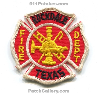 Rockdale Fire Department Patch (Texas)
Scan By: PatchGallery.com
Keywords: dept.