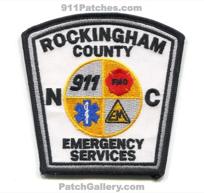 Rockingham County Emergency Services Patch (North Carolina)
Scan By: PatchGallery.com
Keywords: co. es 911 fire marshals office fmo ems management em department dept.