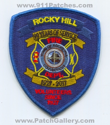 Rocky Hill Fire Department 90 Years of Service Patch (Connecticut)
Scan By: PatchGallery.com
Keywords: town of dept. volunteers since 1927 2017