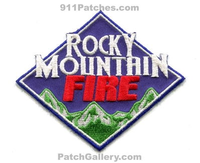 Rocky Mountain Fire District Patch (Colorado) (Defunct)
[b]Scan From: Our Collection[/b]
Now Mountain View Fire
Keywords: dist. department dept.
