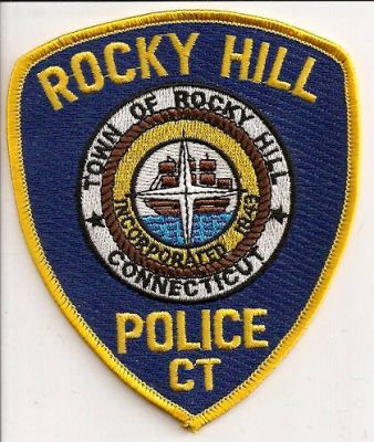 Rocky Hill Police
Thanks to EmblemAndPatchSales.com for this scan.
Keywords: connecticut town of