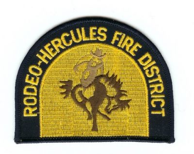 Rodeo Hercules Fire District
Thanks to PaulsFirePatches.com for this scan.
Keywords: california