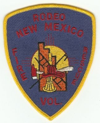 Rodeo Vol Fire Rescue
Thanks to PaulsFirePatches.com for this scan.
Keywords: new mexico volunteer