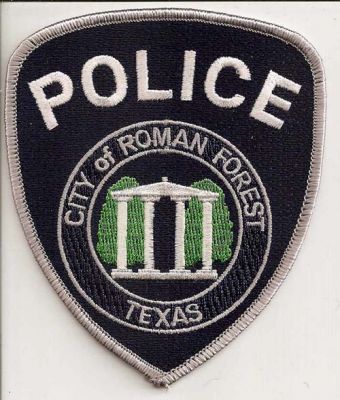 Roman Forest Police
Thanks to EmblemAndPatchSales.com for this scan.
Keywords: texas city of
