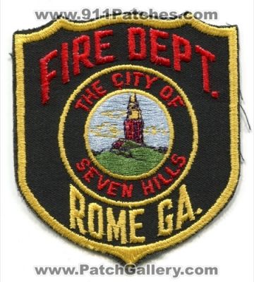 Rome Fire Department Patch (Georgia)
Scan By: PatchGallery.com
Keywords: dept. the city of seven hills ga.