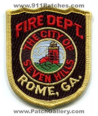 Rome Fire Department (Georgia)
Scan By: PatchGallery.com
Keywords: dept. the city of seven hills ga.
