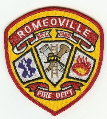 Romeoville Fire Dept
Thanks to PaulsFirePatches.com for this scan.
Keywords: illinois department