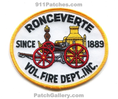 Ronceverte Volunteer Fire Department Inc Patch (West Virginia)
Scan By: PatchGallery.com
Keywords: vol. dept. inc. since 1889