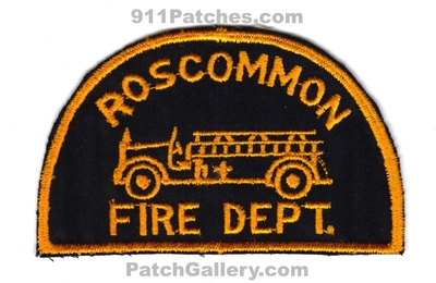 Roscommon Fire Department Patch (Michigan)
Scan By: PatchGallery.com
Keywords: dept.