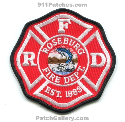 Roseburg Fire Department Patch (Oregon)
Scan By: PatchGallery.com
Keywords: dept. frd est. 1883