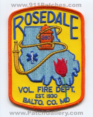 Rosedale Volunteer Fire Department 280 Baltimore County Patch (Maryland)
Scan By: PatchGallery.com
Keywords: vol. dept. co. md
