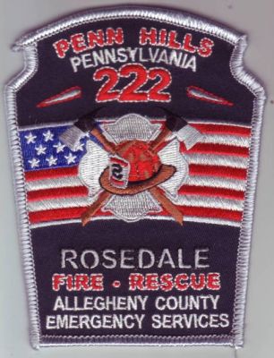 Rosedale Fire Rescue (Pennsylvania)
Thanks to Dave Slade for this scan.
County: Allegheny
Keywords: emergency services penn hills 222