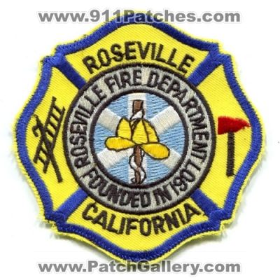 Roseville Fire Department (California)
Scan By: PatchGallery.com
Keywords: dept.