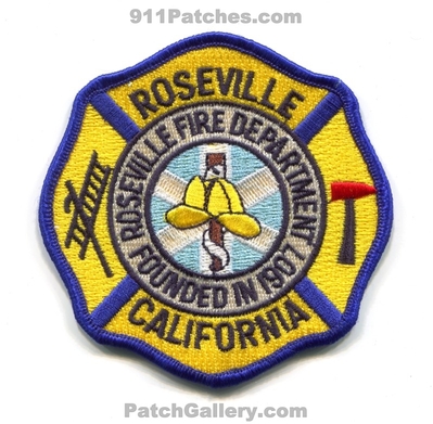 Roseville Fire Department Patch (California)
Scan By: PatchGallery.com
Keywords: dept. founded in 1907